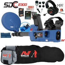 Minelab SDC 2300 All Terrain Gold Metal Detector w/ Carry Bag Finds Pouch