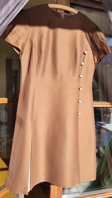 Braunes 60ger Jahre  Kleid Gr 40/42