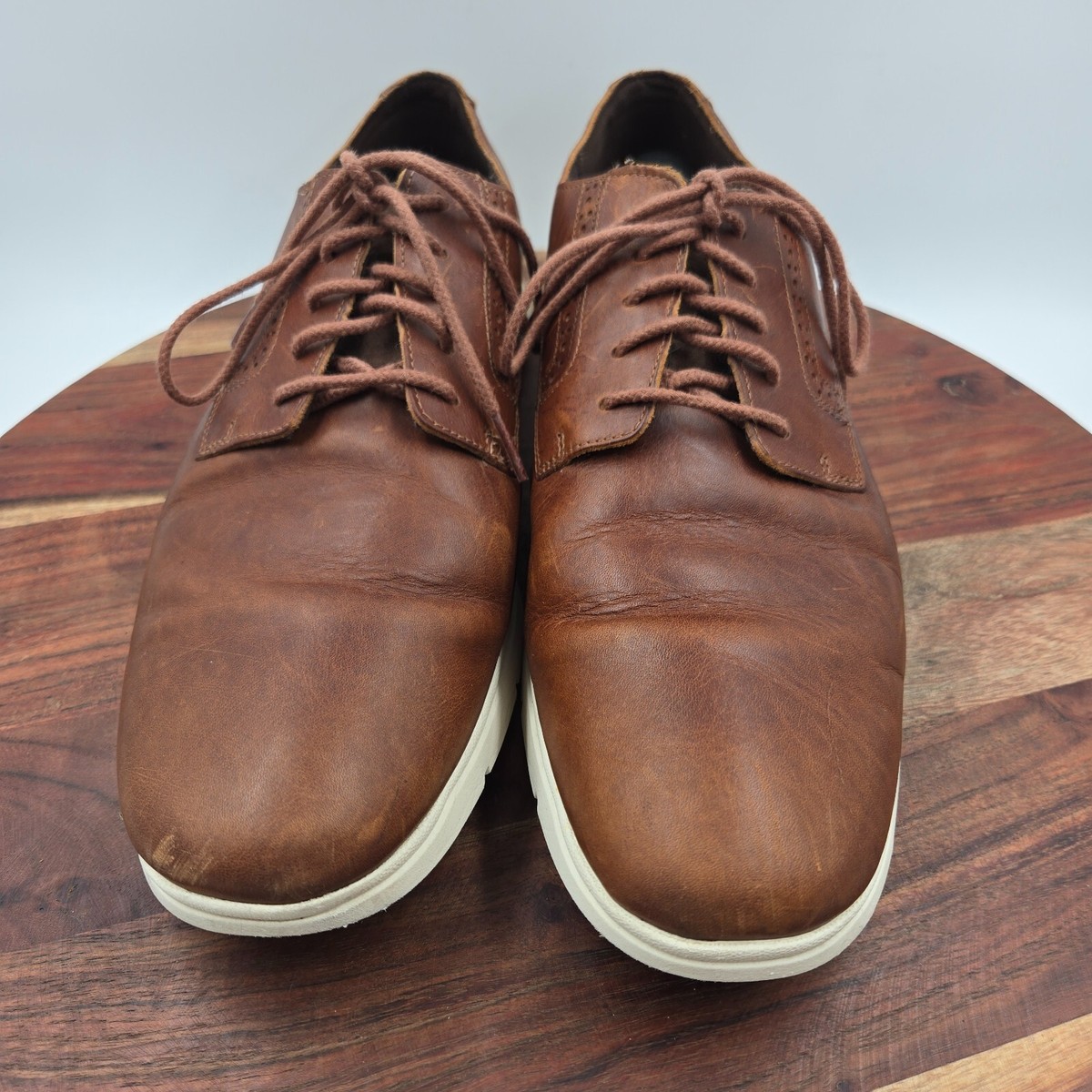 Timberland Franklin Park Brogue Oxfords Shoes Brown Leather Lace Up Mens 13 Timberland Franklin Park Oxford Shoe Men 13 Brown Leather  main image 2