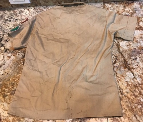 OFFICIAL BOY SCOUTS OF AMERICA TAN UNIFORM SHIRT - Youth Boys Medium - Picture 3 of 8