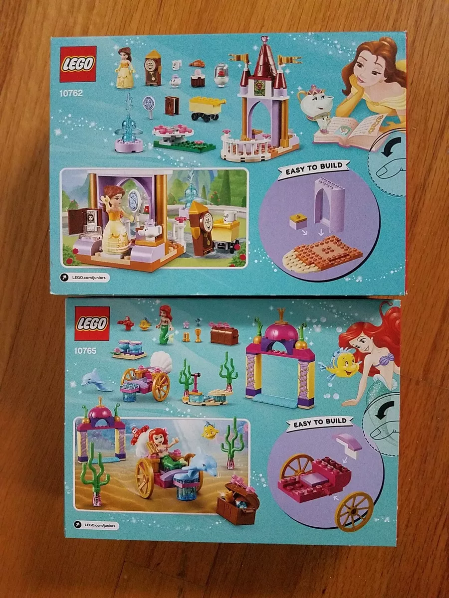 LEGO Juniors 10762 Belle s Story Time and Lego 10765 Ariel s Underwater Concert