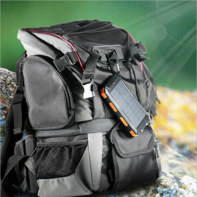 2025 Super 10000 mAh USB Portable Charger Solar Power Bank For Cell Phone