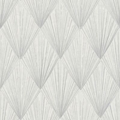 Profhome 378641-GU Grafik Tapete Geometrisch matt weiß grau 5,33 m2