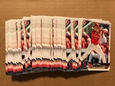 Lot (82) MATT THAISS Angels 2018 Bowman Baseball paper base prospect cards