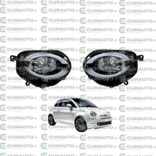 COPPIA DX E SX FARI FANALE LUCE POSIZIONE ANTINEBBIA FIAT 500 DAL 2015  P/NERA