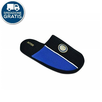 F.C. INTER PANTOFOLE IMBOTTITE BAMBINO ADULTO PRODOTTO UFFICIALE CIABATTE  INTER | eBay
