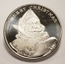 1999 1 oz .999 Silver Round of Christmas Past - Santa Making a List - SKU-F4094 85.05 per troy oz