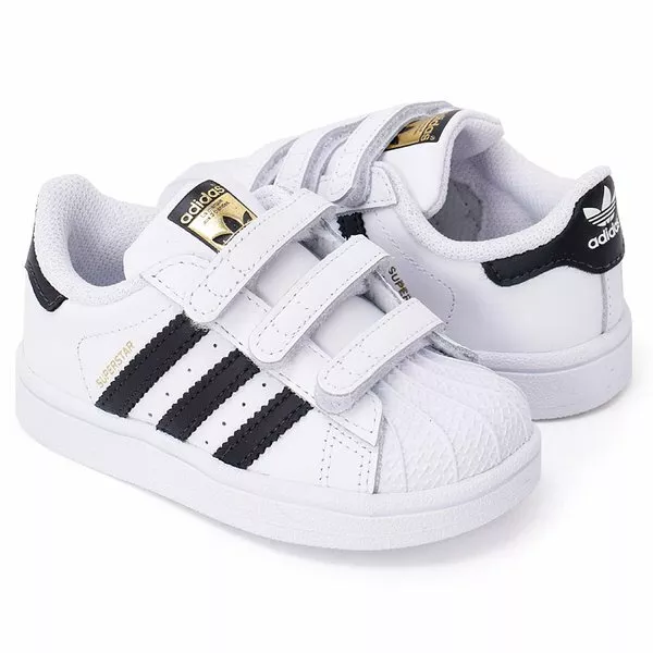 Adidas BZ0418 infant toddler Superstar CFI baby shoes White Black