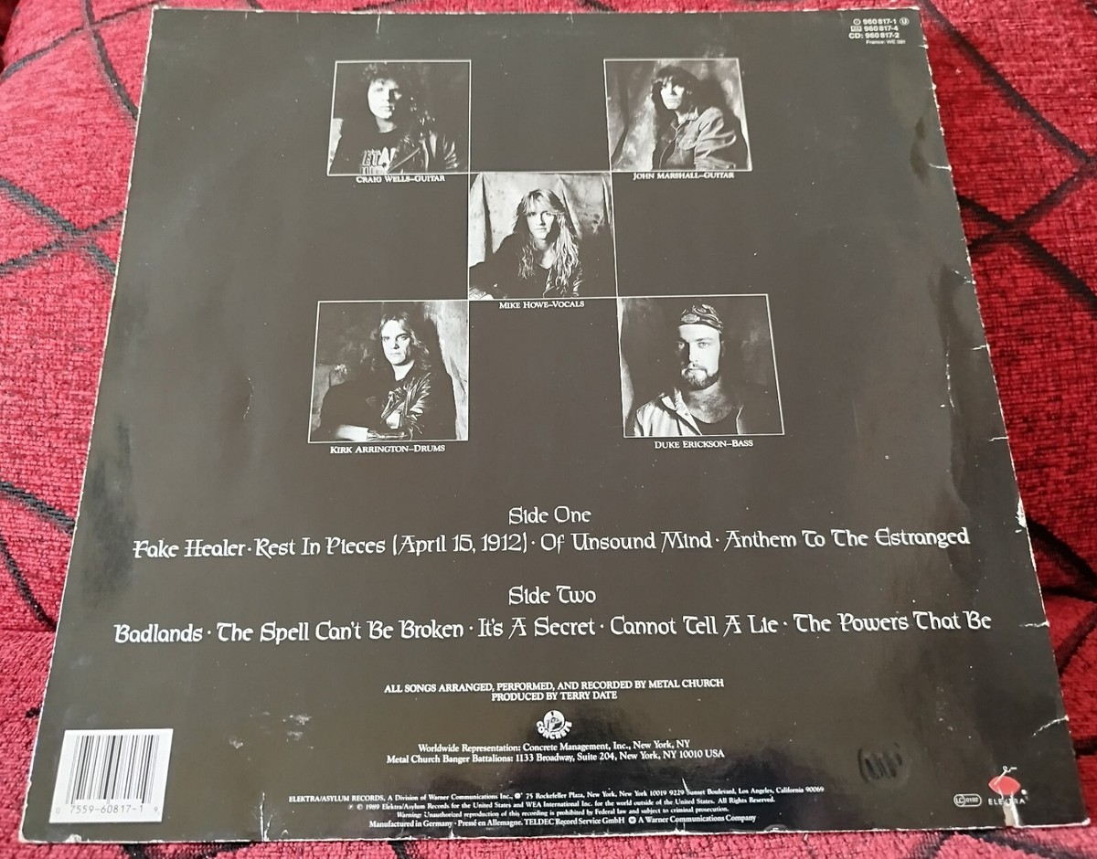 METAL CHURCH ** Blessing In Disguise ** ORIGINAL 1989