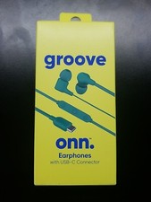 GROOVE ONN. "Earphones," w USB-C Connector and Mic, New in Original Box