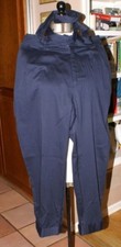 Marc by Marc Jacobs pants 8 navy blue tuxedo cotton LOOSE FITTING BELTED CUFFED 