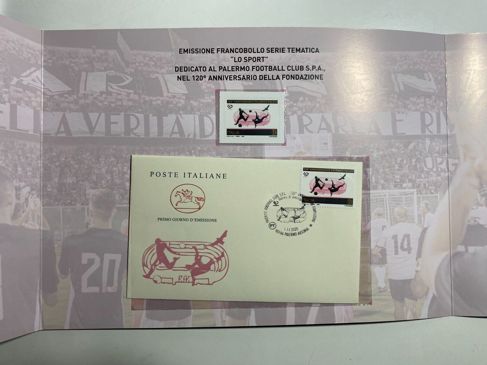 Italia 2020 – Palermo Football Club – folder – Filatelia Negrì