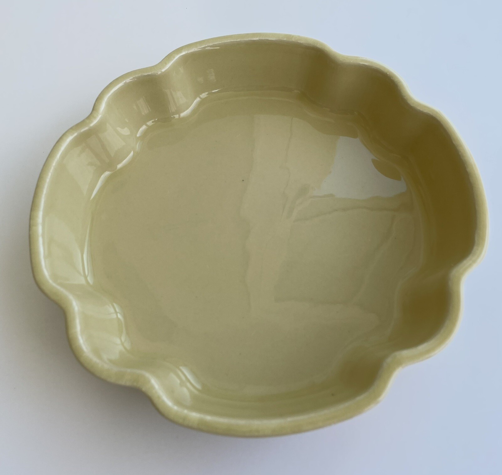 Stoneware by Grestel Fluted Baking Dish Gold Taupe Portugal 8.25"