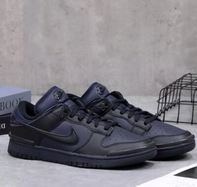 Nike Dunk Low Twist Shoes Dark Obsidian Black DZ2794-400 | eBay