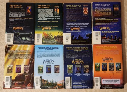 Warriors Cat Series 8 Book Lot Erin Hunter 3 4 Power of 3 2 4 6 New Prophecy 1 3 - Picture 2 of 3