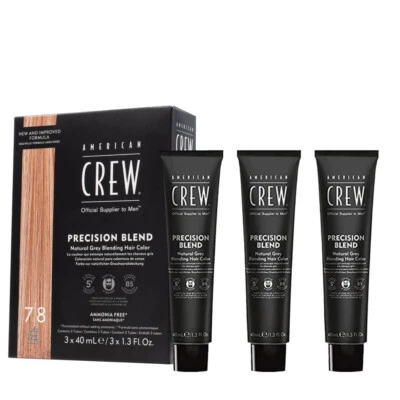 American Crew Precision Blend Light 7/8 3x40ml - teinture cheveux et barbe