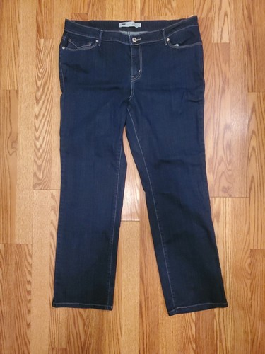 Levi's Fuller Waist 590 Straight Dark Wash Jeans Size 18W