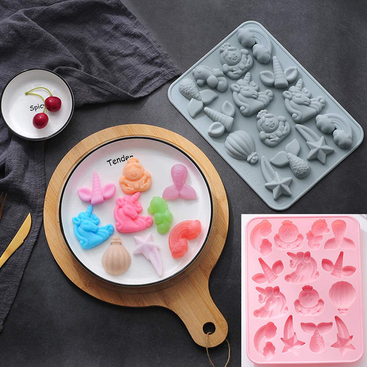 Candy Mold Unicorn Ice Cube Tray Unicorn Ice Pop Mold – ZOKU