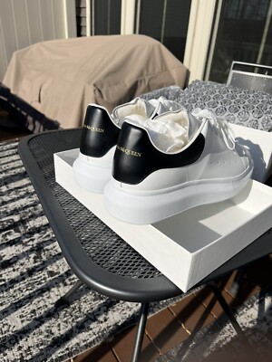 White/ Black alexander mcqueen sneakers men Sz 46 | eBay