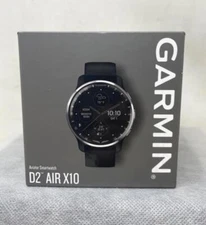 Garmin D2 Air X10 Touchscreen Aviator Smartwatch: GPS, Weather, Call/Text, Black