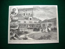 In Milan in 1885 - inauguration of new children's hospital in Porta Vigentina