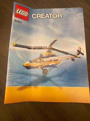 LEGO Creator 31011 Helicopter Medium Build ~MANUAL Building Instructions  ONLY~
