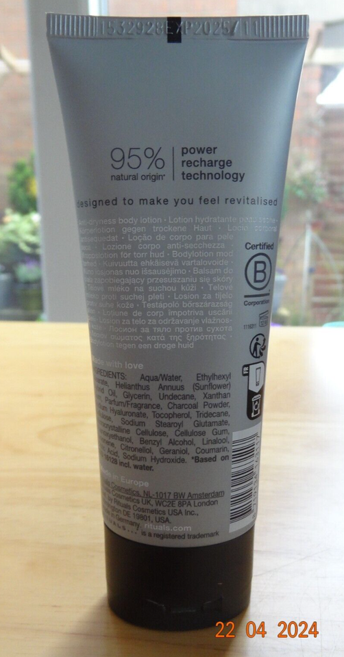 Rituals Sport AntiDryness Body Lotion activated charcoal 70 ml new eBay