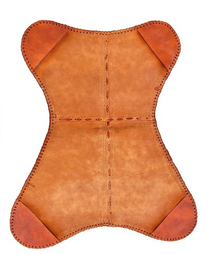 New Vintage Handmade Trending Chair Butterfly Leather Brown - Picture 2 of 11