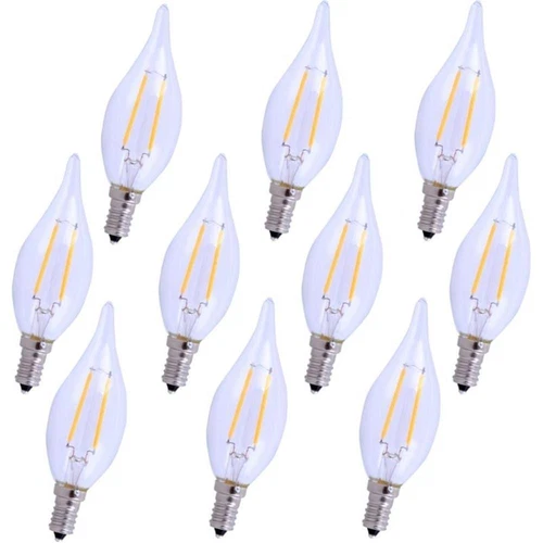Elitco Lighting Odeya 4.11" 2.5W 5000K Clear Glass LED Light Bulb (Set of 10) - Picture 2 of 2