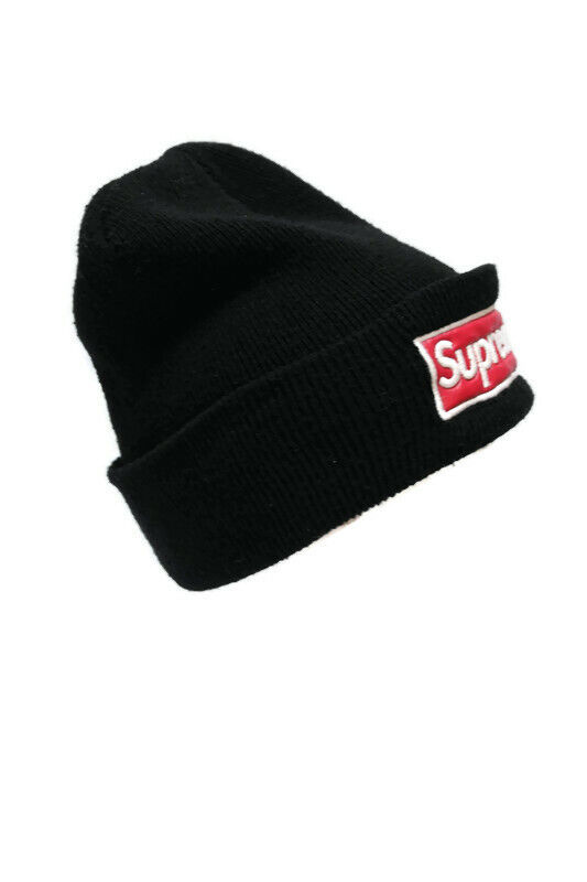 Supreme Logo Repeat Beanie Black - SS20 - US