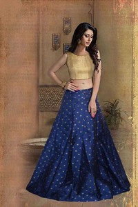 blue golden silk party lehenga choli flare indian ethnic lengha skirt crop top ebay details about blue golden silk party lehenga choli flare indian ethnic lengha skirt crop top