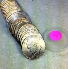 1976-P Type 2 Brilliant Uncirculated Eisenhower Ike Dollar Roll - 20 Coins