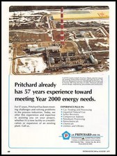 1977 J F Pritchard Strachan Alberta Gulf Oil Canada Plant Photo Vintage Print Ad