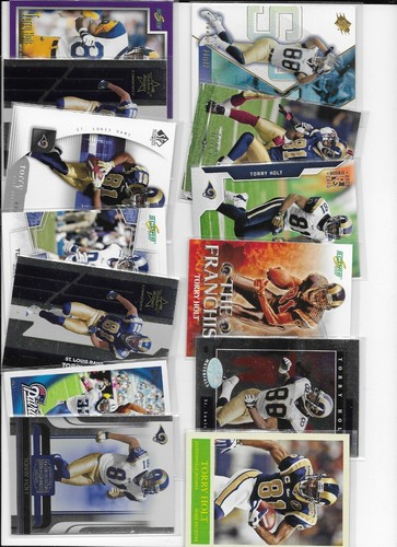 LOT OF 25 TORRY HOLT CARDS ST LOUIS RAMS JAGUARS - Imagen 2 de 2