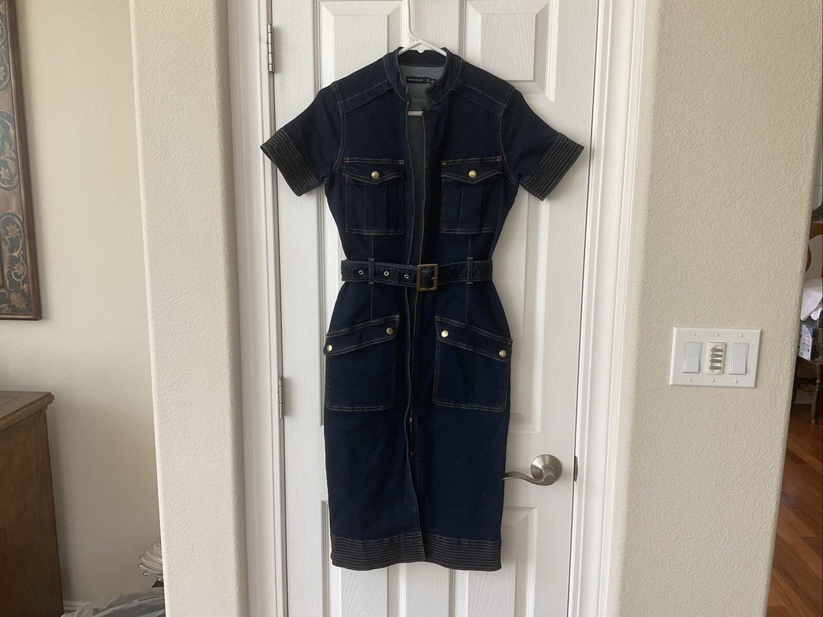 KAREN MILLEN■テーラード デニム シャツワンピース Karen Millen Denim Midi Shirt Dress Size 6 | eBay