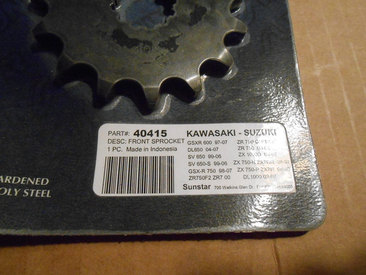NOS Sunstar Front Sprocket 15T Kawasaki Suzuki 40415 | eBay NOS Sunstar Front Sprocket 15T Kawasaki Suzuki 40415 | eBay