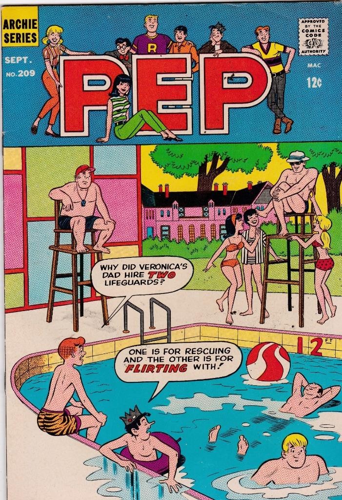 Pep Comics #209.  Archie Comics  1967  VF  (8.0)
