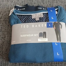 Ted Baker Mens Long Sleeve Lounge Set in blue .large