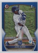 2023 Bowman 1st Edition Blue Foil 104/150 Juan Olmos #BPPF-136 16vb