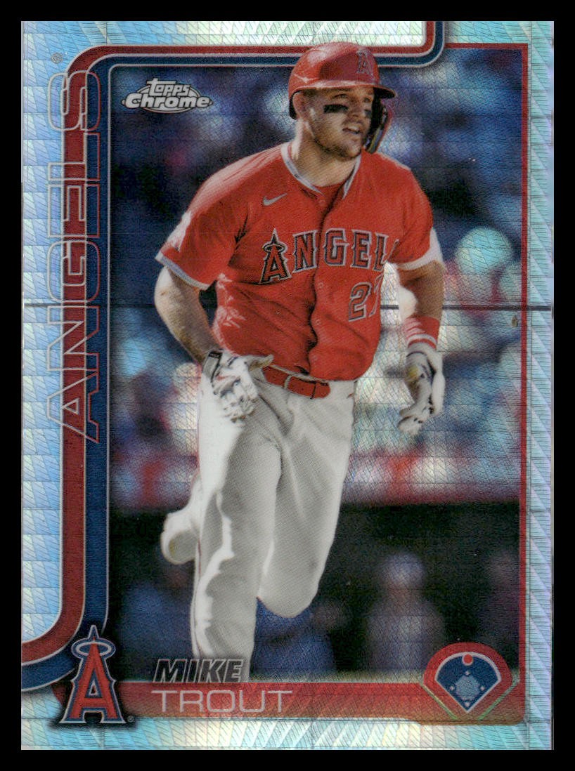 2025 Topps Chrome #100 Mike Trout Prism Refractors