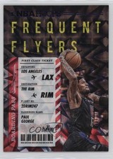 2020-21 Panini NBA Hoops Frequent Flyers Purple Explosion Paul George #6 1k85