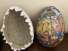 Uovo di Pasqua di cartapesta Made in German anni '70