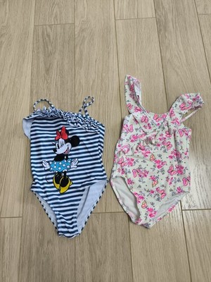 2 Badeanzüge Gr. 110/116  Minnie Mouse / Dopo Dopo