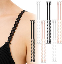 6 Pairs Decorative Heart Bra Straps Adjustable Replacement for Strapless Dress