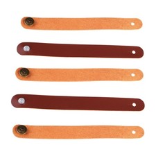 Guitar Neck Strap Button Adapter Multicolor Tie PU Leather Secure Lock for Folk