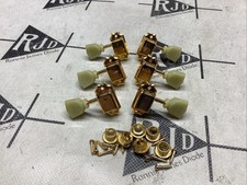 Gotoh Japan Locking Deluxe Vintage Gold Tuners Tuning Keys Pegs Heads 3x3