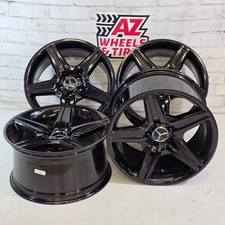 18 Mercedes Amg Staggered Wheels 5x112 Fits Ces Cls Black Rims 18x9.518x8.5 18 Mercedes Amg Staggered Wheels 5x112 Fits Ces Cls Black Rims 18x9.518x8.5