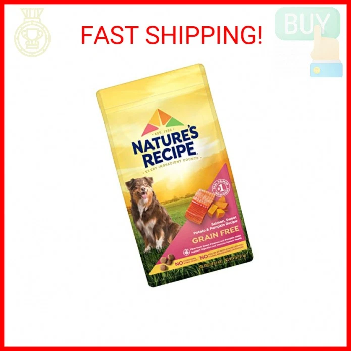 Nature's Recipe Grain Free Dry Dog Food, Salmon, Sweet Potato & Pumpkin Recipe,  - Image 2 of 2