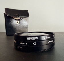 Camera Lens Filter Set 52mm Close Up 1 2 4 Tiffen Japan w Case Photography