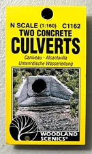 Woodland Scenics N Scale Concrete Culverts #C1162